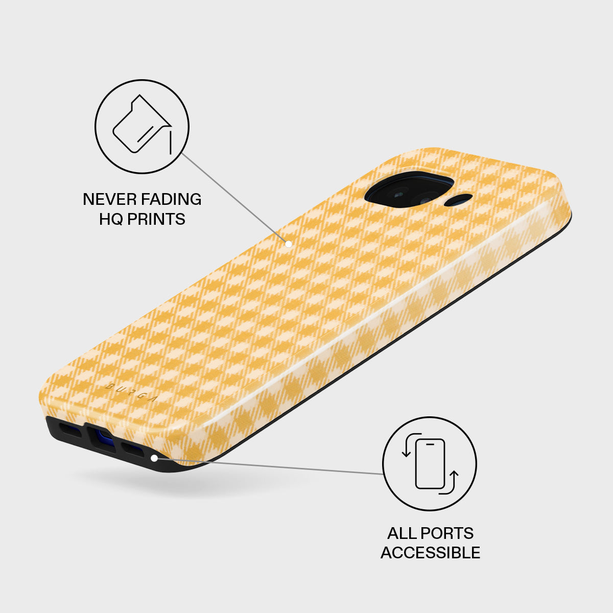 Tuscan Sun - Yellow Plaid Google Pixel 10a Case
