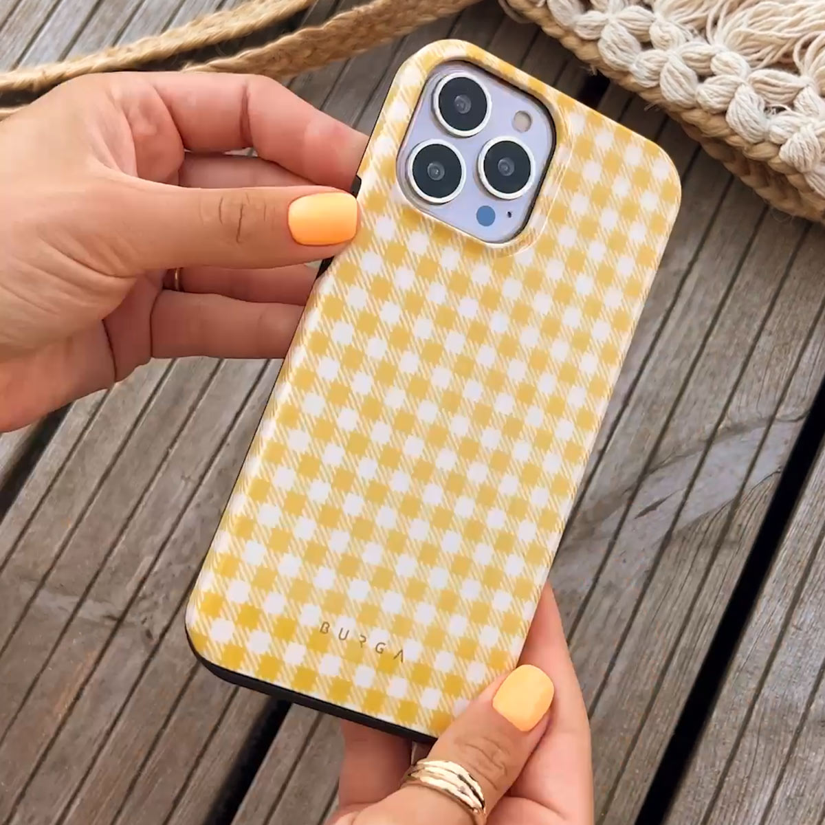 Tuscan Sun - Yellow Plaid Google Pixel 10a Case