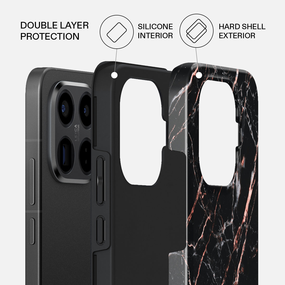 Rose Gold Marble - Xiaomi 15T Pro Case