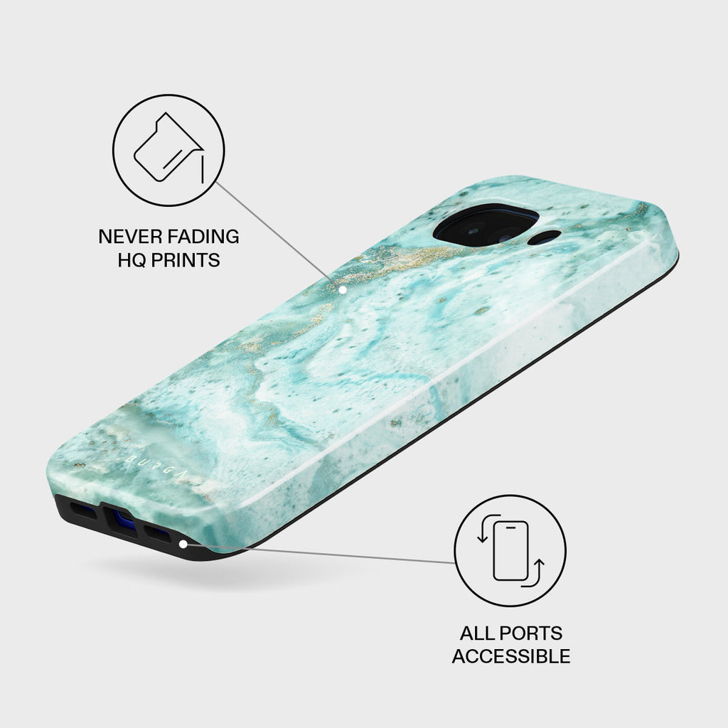 Uluwatu Waves - Teal Google Pixel 10a Case