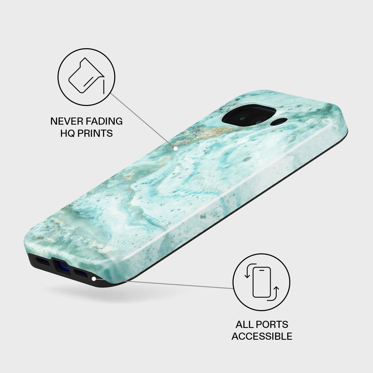 Uluwatu Waves - Teal Google Pixel 10a Case