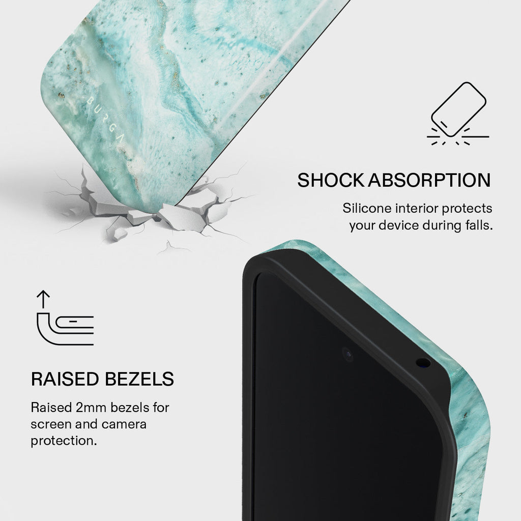 Uluwatu Waves - Teal Google Pixel 10a Case