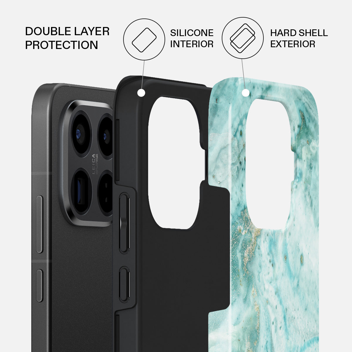 Uluwatu Waves - Teal Xiaomi 15T Pro Case